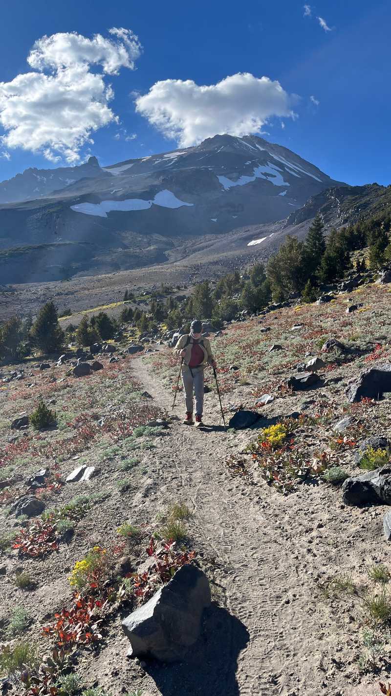 Hiking around the base of Mt. Shasta