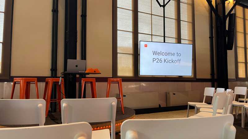 At batch kickoff for YC P26