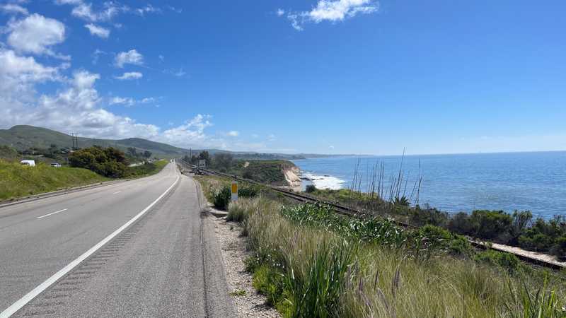 Cycling the Gaviota Coast on the PCH, between Solvang and Santa Barbara