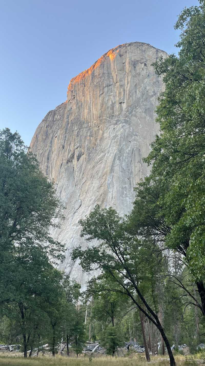 The face of El Capitan, at Yosemite National Park