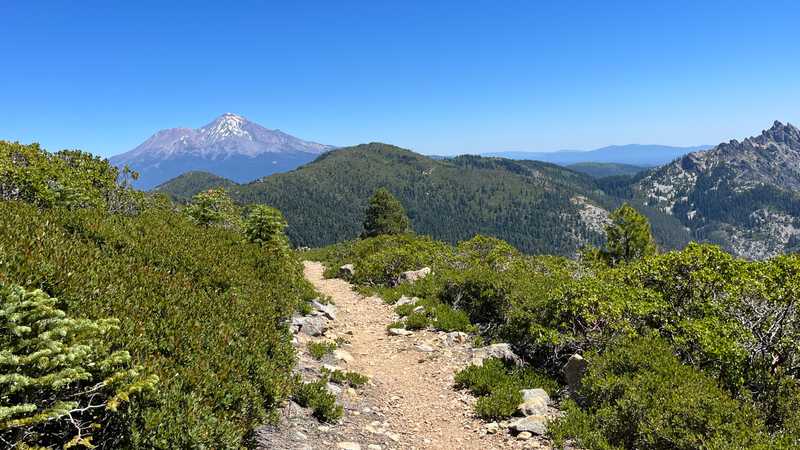 Mt. Shasta viewed from Castle Crags State Park