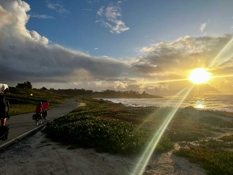 Biking along the 17-Mile Drive. Photo by Alex Becker.