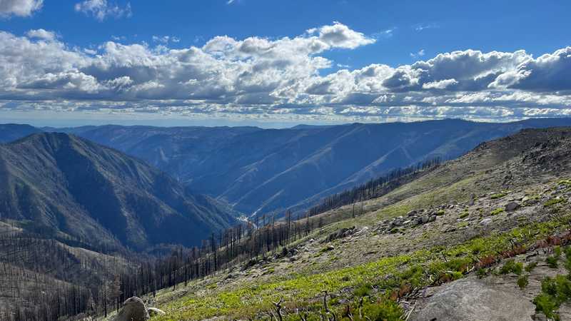 Descending towards Belden Town, in Northern California